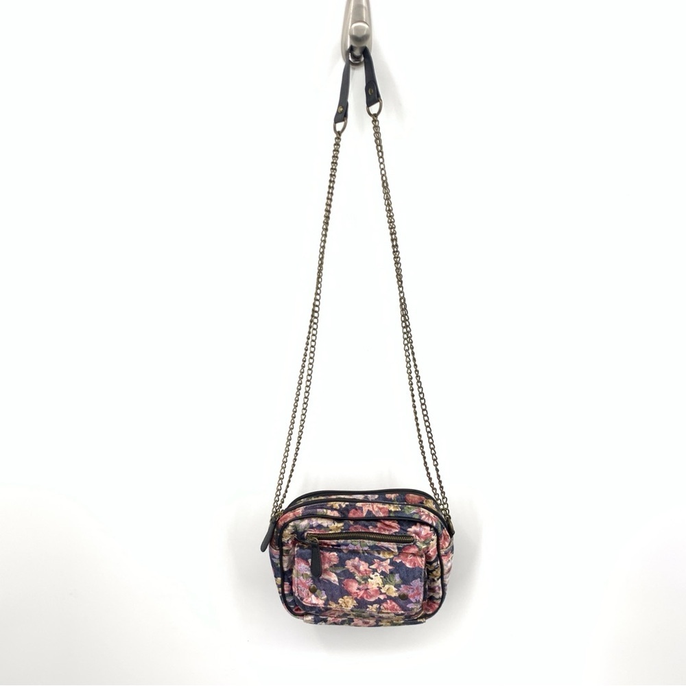 Kimchi Blue‎ Urban Outfitters UO Purse Crossbody Bag Pink Floral Velvet Velour